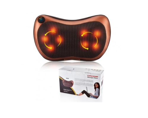 Масажна подушка MASSAGE PILLOW QY-8028 інфрачервоний роликовий масажер для шиї та спини 8 масажних ролика Масажна подушка MASSAGE PILLOW QY-8028 інфрачервоний роликовий масажер для шиї та спини 8 масажних ролика