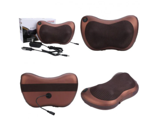 Масажна подушка MASSAGE PILLOW QY-8028 інфрачервоний роликовий масажер для шиї та спини 8 масажних ролика Масажна подушка MASSAGE PILLOW QY-8028 інфрачервоний роликовий масажер для шиї та спини 8 масажних ролика