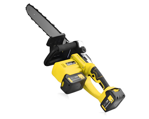 Акумуляторна ланцюгова пила Жовта 2 акумулятори 18 В, 16" Electric SAW, Електропила на акумуляторі