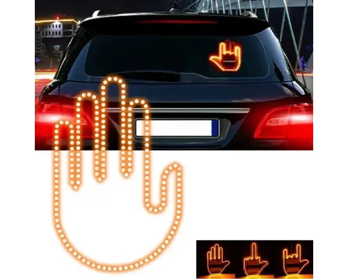Светодиодная рука LED лампа с жестами для авто Hand Light c пультом управления