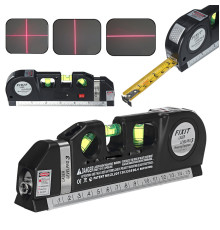 Лазерный уровень c рулеткой и линейкой level meter