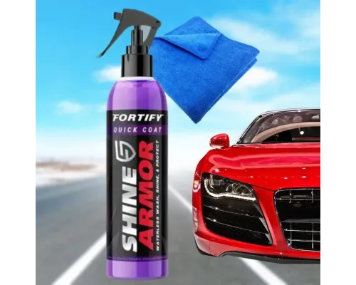 Полироль для удаления царапин с кузова авто Shine Armor спрей для блеска и защиты автомобиля Полироль для удаления царапин с кузова авто Shine Armor спрей для блеска и защиты автомобиля