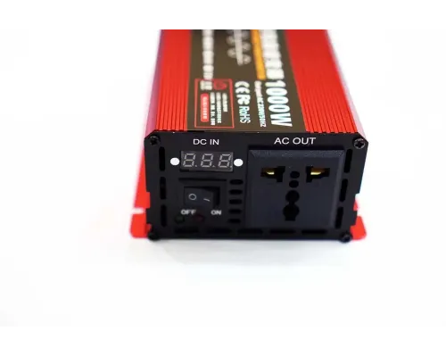 Преобразователь Инвертор Інвертор чис.синус ERYUAN AC/DC LCD 12v 1000W Для котла