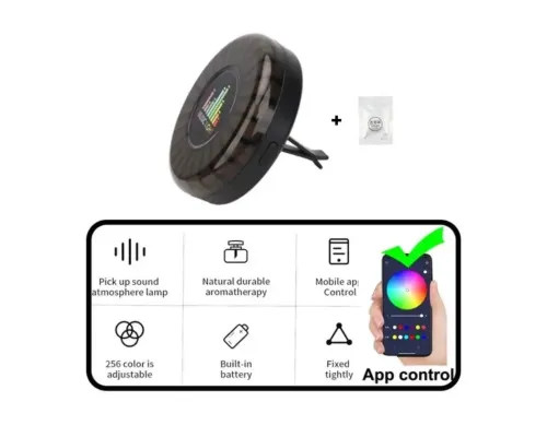 Автомобильный ароматизатор с LED подсветкой Music Light