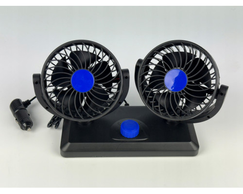 Автомобільний вентилятор CAR SMALL FAN 12 V F30 Подвійний вентилятор на панель приладів 12 В