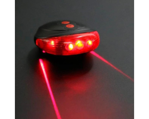 Фонарик велосипедный с крепежем BL-118 BIKE LIGHT+LASER