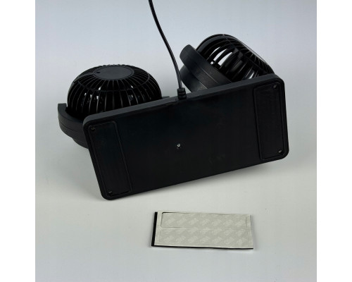 Автомобільний вентилятор CAR SMALL FAN 12 V F30 Подвійний вентилятор на панель приладів 12 В
