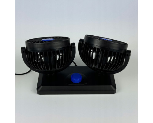 Автомобільний вентилятор CAR SMALL FAN 12 V F30 Подвійний вентилятор на панель приладів 12 В