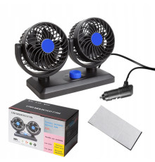 Автомобільний вентилятор CAR SMALL FAN 12 V F30 Подвійний вентилятор на панель приладів 12 В