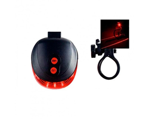 Фонарик велосипедный с крепежем BL-118 BIKE LIGHT+LASER