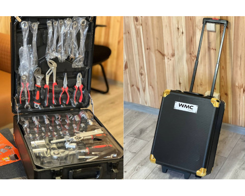 Набір інструменту WMC TOOLS 408 предметів із тріскачкою (у валізі)