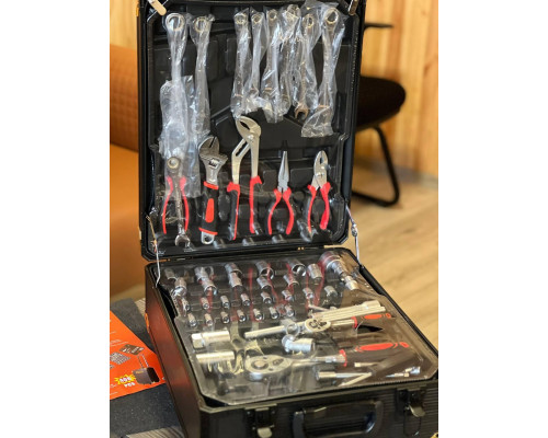 Набір інструменту WMC TOOLS 408 предметів із тріскачкою (у валізі)