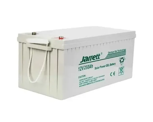 Універсальний гелевий акумулятор для котла та сонячних панелей Jarrett GEL 12 V 250 Ah
