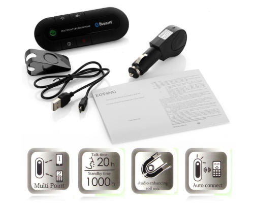 Автомобільний бездротовий динамік-гучномовець Bluetooth Hands Free kit HB 505-BT (спікерфон) Автомобільний бездротовий динамік-гучномовець Bluetooth Hands Free kit HB 505-BT (спікерфон)