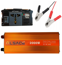 Перетворювач напруги інвертор OLSACE 2000W 12-220V Power Inverter Автомобільний перетворювач