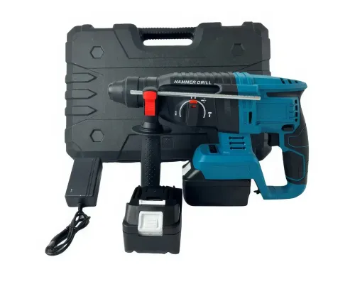 Дриль-перфоратор з 2 акумуляторами 48V у пластиковому кейсі Hammer Drill Акумуляторний друль-перфоратор Дриль-перфоратор з 2 акумуляторами 48V у пластиковому кейсі Hammer Drill Акумуляторний друль-перфоратор