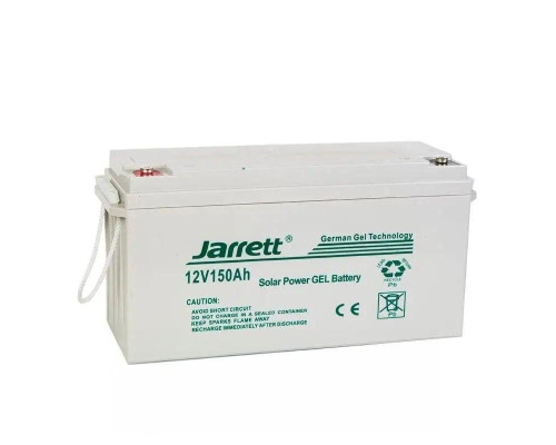 Гелевый аккумулятор Jarrett GEL 12V 150Ah для питания мелкой бытовой техники или электронных приборов Гелевый аккумулятор Jarrett GEL 12V 150Ah для питания мелкой бытовой техники или электронных приборов