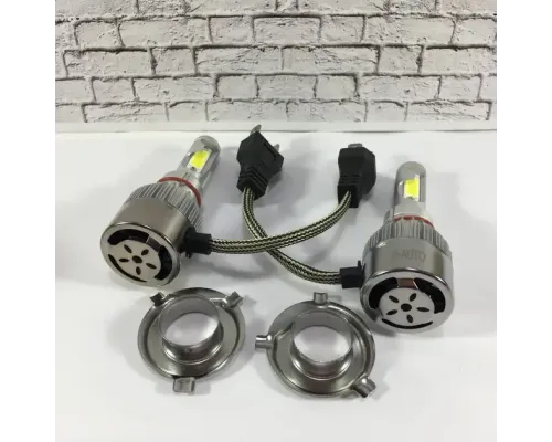 Комплект автомобільних світлодіодних LED ламп з охолодженням С6 LED H4 LED-лампи для авто 3800 Лм