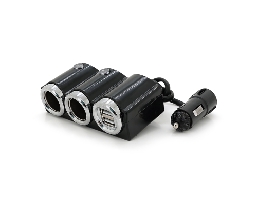 АЗУ розгалужувач Olesson 1502, 12V-3*12V+2*USB, Black, Blister АЗУ розгалужувач Olesson 1502, 12V-3*12V+2*USB, Black, Blister