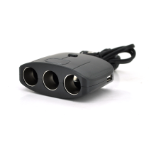 АЗП розгалужувач Olesson 1635, 12V-3 * 12V + 2 * USB, Black, Blister