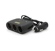 АЗУ розгалужувач Olesson 1512, 12V-3*12V+2*USB, Black, Blister