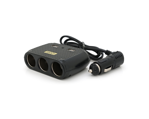 АЗУ розгалужувач Olesson 1512, 12V-3*12V+2*USB, Black, Blister