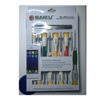 Набір інструментів BAKKU BK-8800 (8 викруток, пінцет вигнутий і прямий), Blister-box