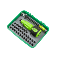 Набір викруток BAKKU BK-3034 (Ручка + 34насадок), Box