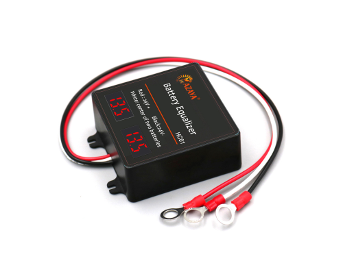 Балансир HС01 для акумуляторних батарей AGM, GEL, Li-ion, LiFePo4, 2x12V, 5A, LED індикація, 70x70x27mm