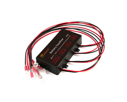 Балансир HC02 для акумуляторних батарей AGM, GEL, Li-ion, LiFePo4, 48V, 10A, 4S, LED індикація, 62x124x27mm
