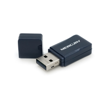 Бездротовий мережевий адаптер Wi-Fi-USB MERCURY mini MW300UM, 802.11bgn, 300MB, 2.4 GHz, WIN7 / XP / Vista / 2K / MAC / LINUX, BOX Q300