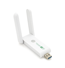 Бездротовий мережевий адаптер Wi-Fi-USB3.0 Merlion LV-UAC15,RTL8812BU, з 2-ма антенами 10см,802.11bgn, 1200MB,2.4 GHz,Blister
