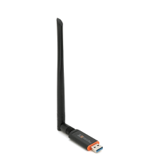 Бездротовий мережевий адаптер Wi-Fi-USB3.0 Merlion LV-UAC13, RTL8812BU, з антеною 20см, 802.11bgn, 1200MB, 2.4 GHz, Blister Q20