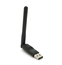 Бездротовий мережевий адаптер з антеною 10см Wi-Fi-USB LV / CL-UW07BT - 8723DU, 802.11bgn, 150MB, 2.4 GHz, WIN7 / XP / Vista / 2K / MAC / LINUX, Blister Q