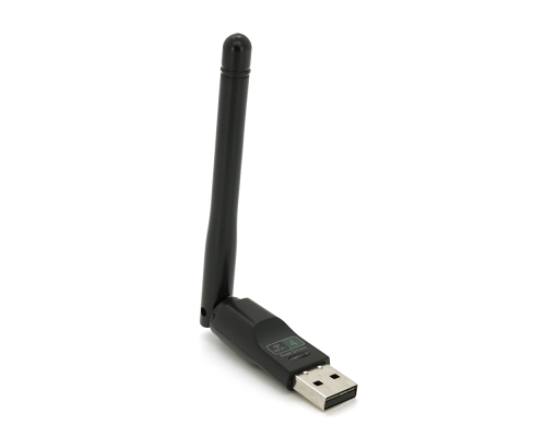 Бездротовий мережевий адаптер з антеною 10см Wi-Fi-USB LV / CL-UW07BT - 8723DU, 802.11bgn, 150MB, 2.4 GHz, WIN7 / XP / Vista / 2K / MAC / LINUX, Blister Q