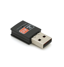 Двохдіапазонний бездротової мережевий адаптер Wi-Fi-USB Merlion LV-UAC09, RTL8811CU, 802.11bgn, 600MB, 2.4 GHz, Blister Q400