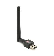 Бездротовий мережевий адаптер з антеною 10см 2DBI Wi-Fi-USB Merlion LV-UW02-2DB, 802.11bgn, 300MB, 2.4 GHz, WIN7/XP/Vista/2K/MAC/LINUX