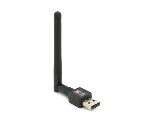 Бездротовий мережевий адаптер з антеною 10см 2DBI Wi-Fi-USB Merlion LV-UW02-2DB, 802.11bgn, 300MB, 2.4 GHz, WIN7/XP/Vista/2K/MAC/LINUX