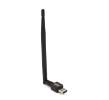 Бездротовий мережевий адаптер з антеною 20см 5DBI Wi-Fi-USB Merlion LV-UW02RK-5DB, 802.11bgn, 300MB, 2.4 GHz, WIN7 /XP/Vista /2K/MAC/LINUX