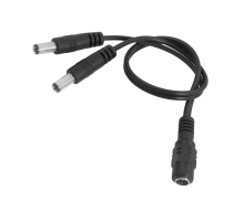 Дільник живлення DC-F => 2xDC-M (D 5,5x2,5мм) кабель довжиною 40см