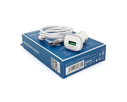 Набір BOROFONE BZ12A АЗУ 1xUSB+ кабель Type-C, QC 3.0A, 1м, White, Box Набір BOROFONE BZ12A АЗУ 1xUSB+ кабель Type-C, QC 3.0A, 1м, White, Box