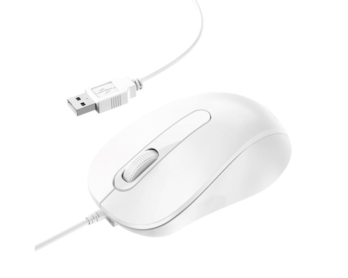 Миша провідна BOROFONE BG4, White, Box