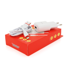 Набір BOROFONE BA48A СЗУ 1xUSB+ кабель Lighting, 2.1A, 1м, White, Box