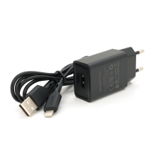 Набір BOROFONE BA68A СЗУ 1xUSB+ кабель Lighting, 2.1A, 1м, Black, Blister-box