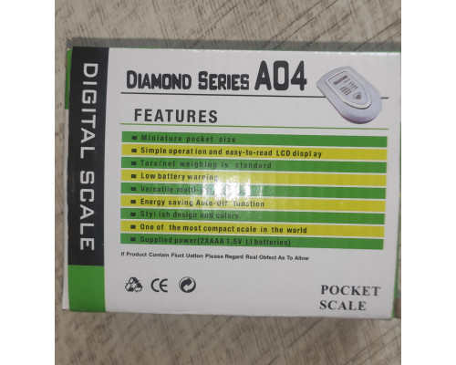 Весы ювелирные точные Diamond A04 с крышкой до 500 г/0.1г Весы ювелирные точные Diamond A04 с крышкой до 500 г/0.1г