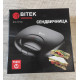 Сендвичница Bitek BT-7770 750 W с антипригарным покрытием новая черная