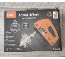 Миксер ручной электрический RAF R.6633O 260 W 7 скоростей оранжевый