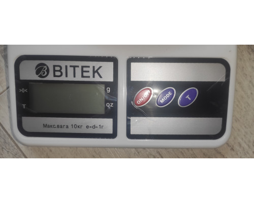 Весы кухонные Bitek SF-400 до 10 кг белые Весы кухонные Bitek SF-400 до 10 кг белые