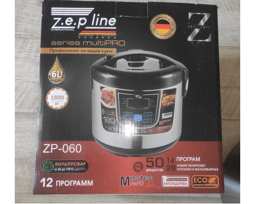 Мультиварка электрическая Zepline ZP-060 1800W 6л 12 программ Мультиварка электрическая Zepline ZP-060 1800W 6л 12 программ