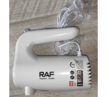 Миксер ручной электрический RAF R.6680 W 150 W 5 скоростей белый Миксер ручной электрический RAF R.6680 W 150 W 5 скоростей белый